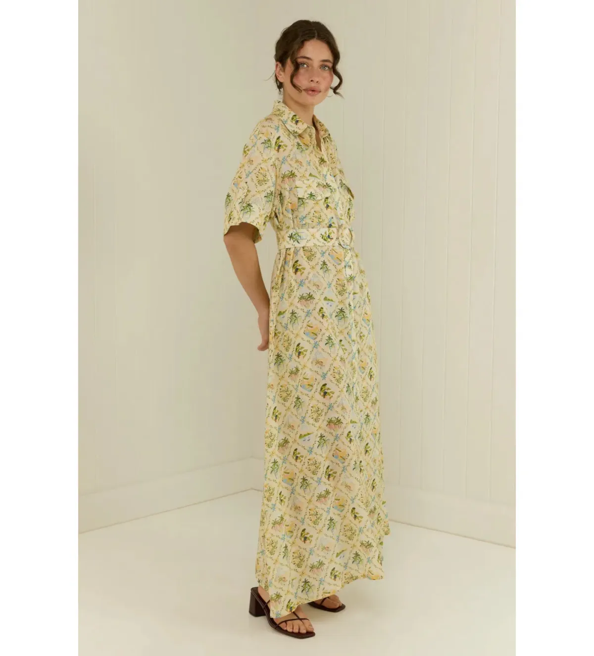Palm Noosa Memento Maxi Dress Honolulu Size AU 10 - Image 3