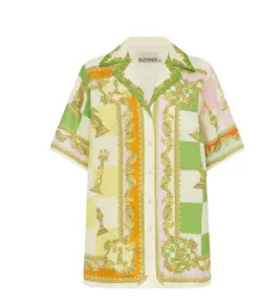 Alemais Checkmate Linen Top & Pants Set Print Size 10 for rent on The Volte - image 6