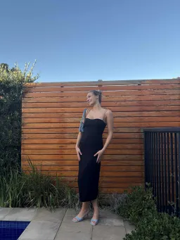 Viktoria and Woods Generation Midi Dress in Black Size S/ AU 8 for rent on The Volte - image 1