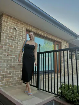 Viktoria and Woods Generation Midi Dress in Black Size S/ AU 8 for rent on The Volte - image 3