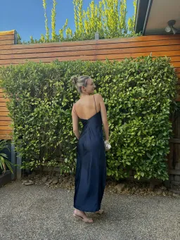 Camilla & Marc Bowery Slip Midi Dress in Navy Size 8 for rent on The Volte - image 4