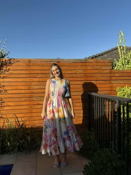 Leo Lin Carousel cut out maxi dress size 8 for rent on The Volte - image 2