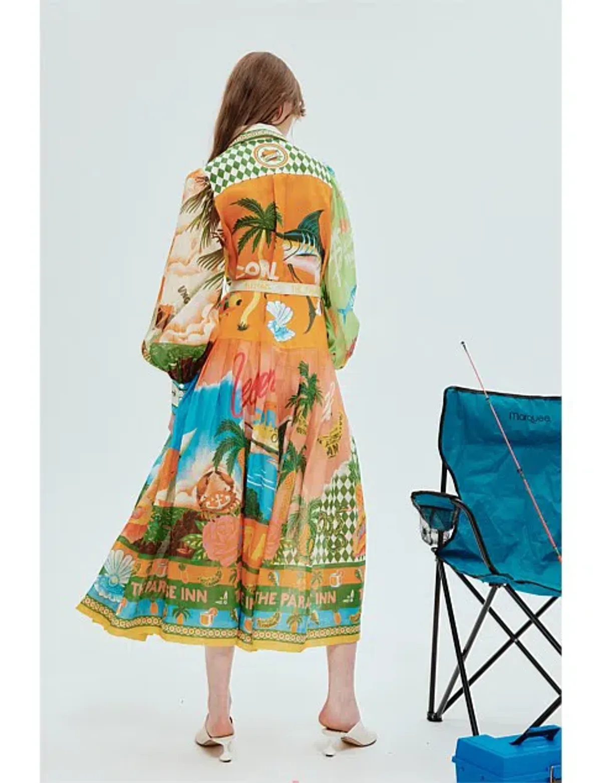 Alemais Paradiso Shirt Dress Multi Size 10 - Image 4