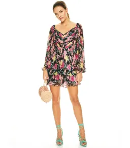Talulah Midnight Fiesta Mini Dress Floral Size AU 12  for rent on The Volte - image 1