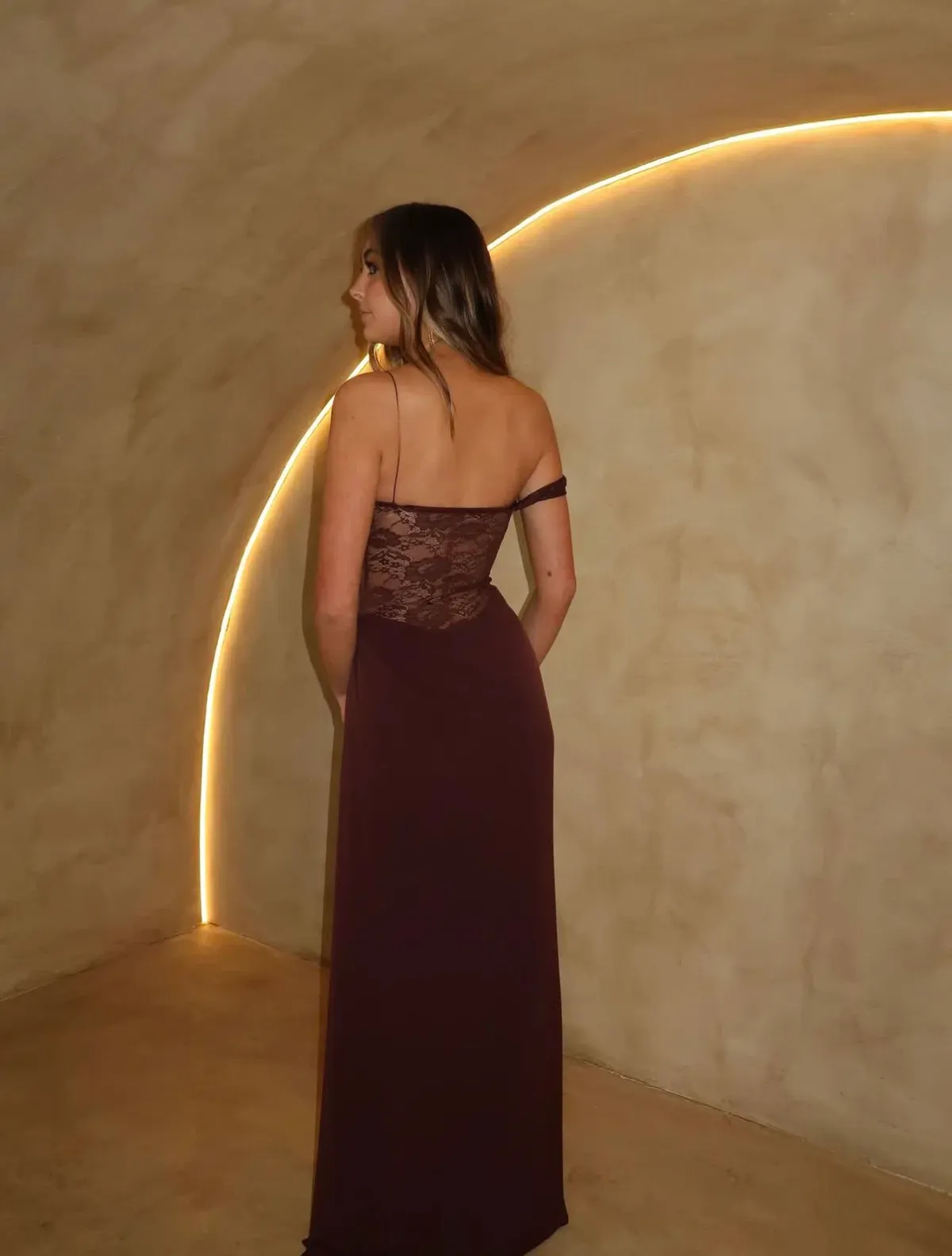 Natalie Rolt Sloane Maxi Dress in Espresso Size 0 / AU 6 - Image 3