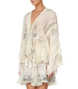 Camilla Tie Front Lace Insert Layer in Memories Of Moree Size M / AU 12 for rent on The Volte - image 3