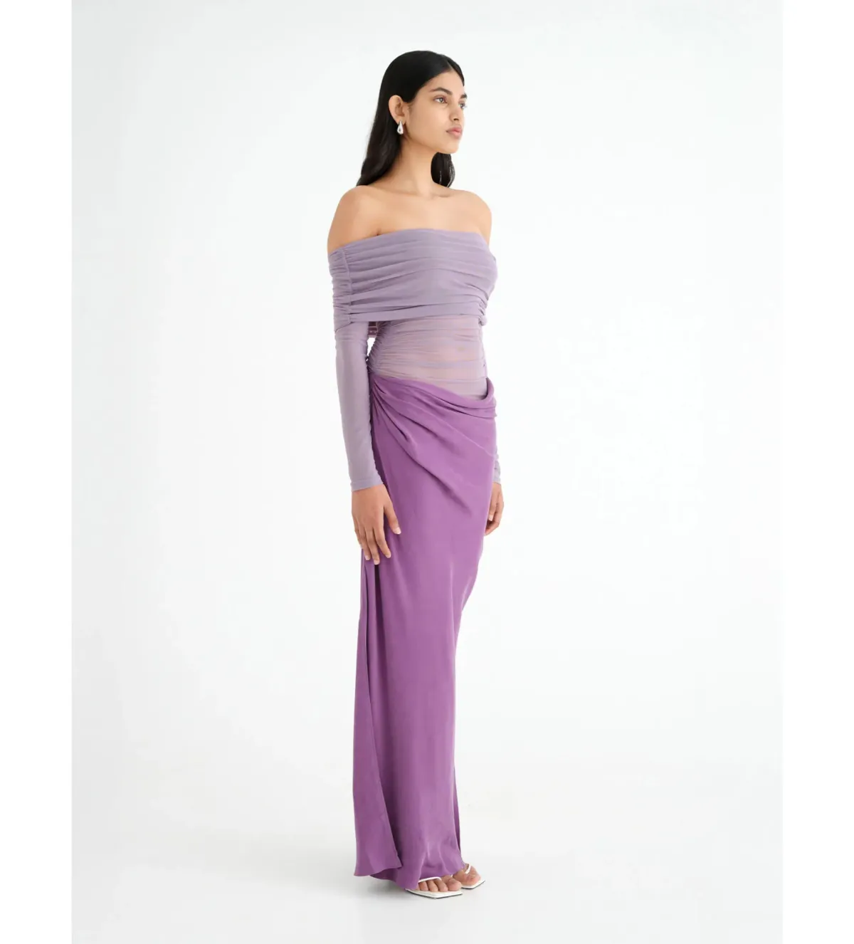Benni Yasmin Off Shoulder Top in Vintage Orchid Size 6 - Image 2
