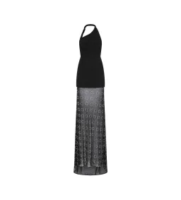Rebecca Vallance Ellasandra Halter Gown Black Size 4 for rent on The Volte - image 5
