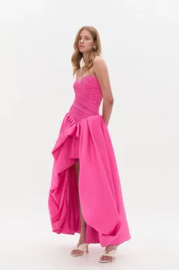 Aje Estelle Gown Maxi Cerise Pink Size AU 10 for rent on The Volte - image 2