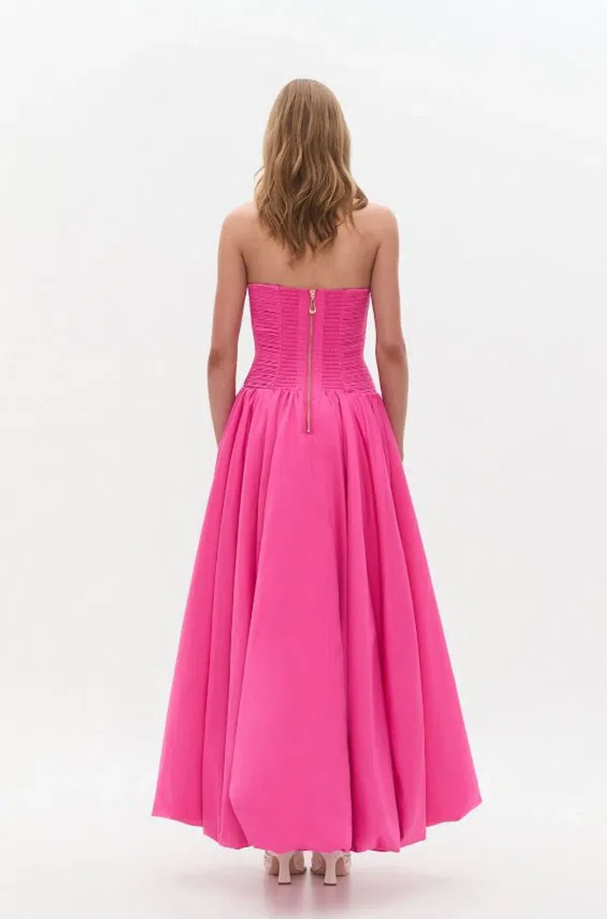 Aje Estelle Gown Cerise Maxi Pink Size AU 6 - Image 4