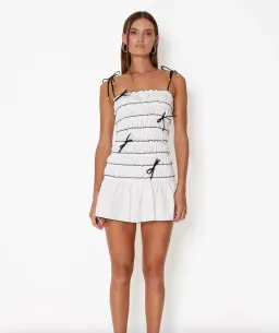 Cin Cin Femme Mini Dress in White Size AU 8  for rent on The Volte - image 1
