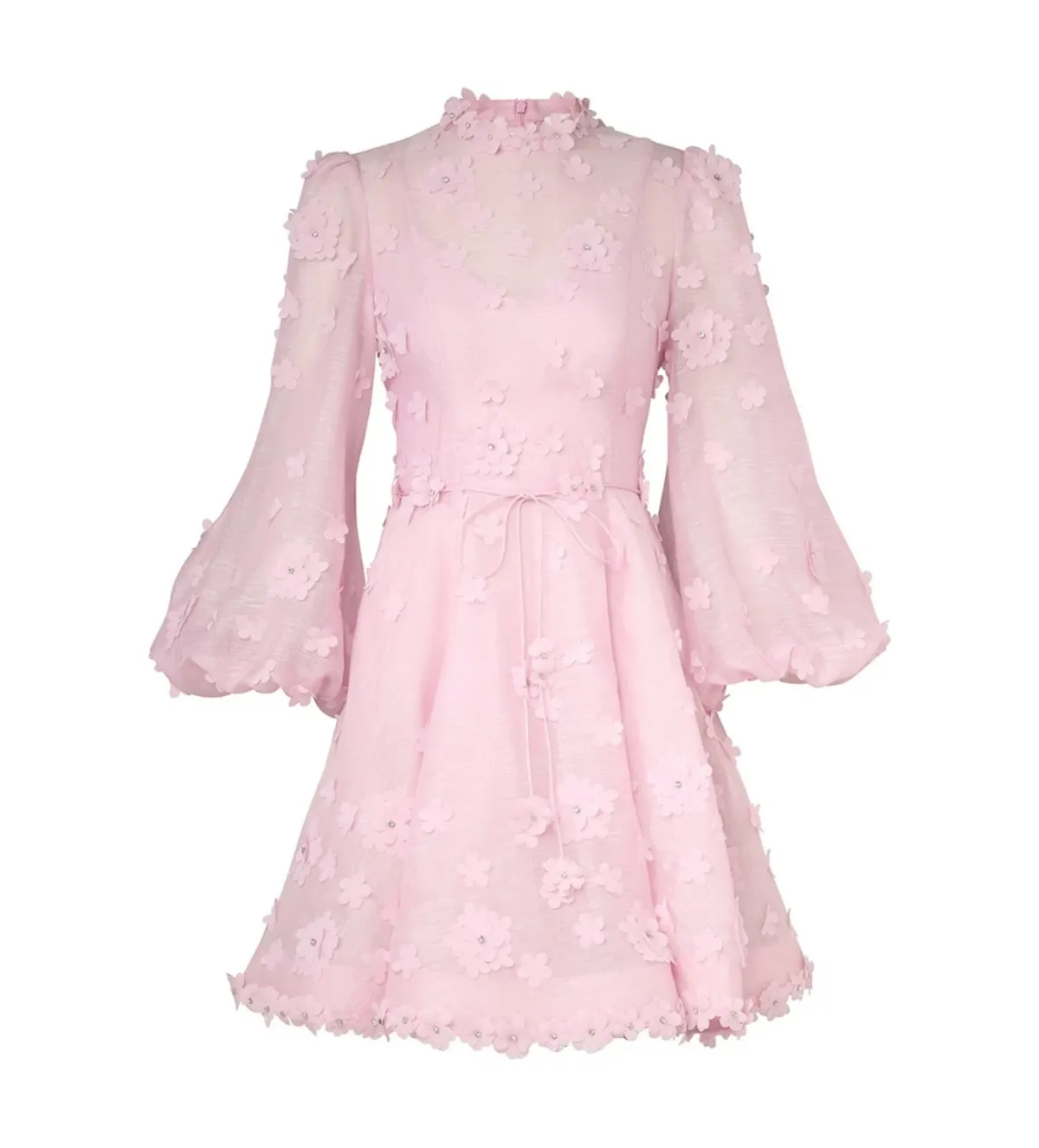 Zimmermann Matchmaker Lift Off Mini Dress Lilac Size 1/AU 10 - Image 4