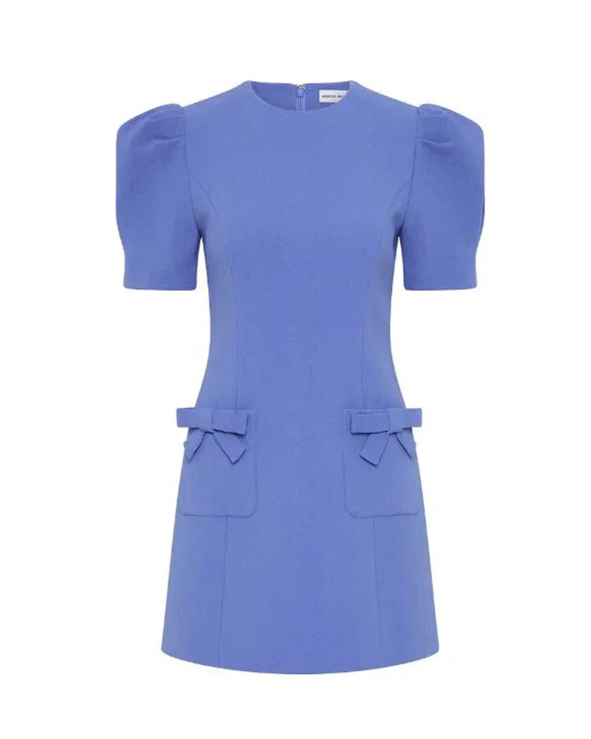 Rebecca Vallance Violetta Short Sleeve Mini Dress Perwinkle Blue Size AU 12 - Image 3