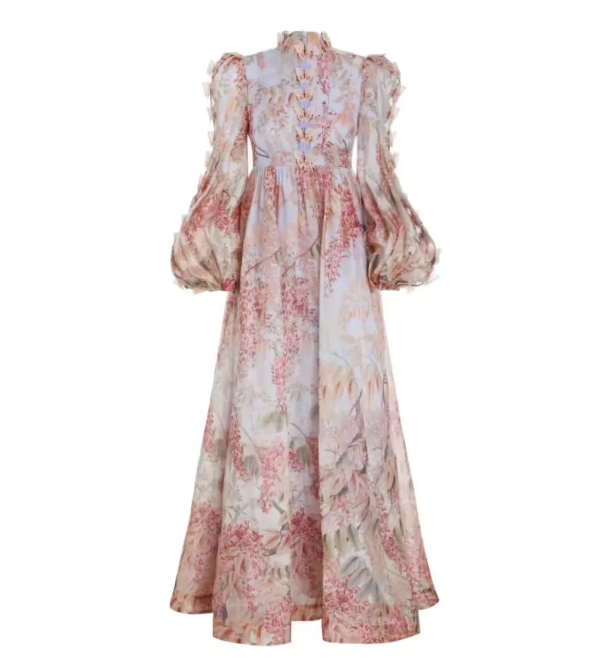 Zimmermann Botanica Butterfly Gown Pink Floral Size 2/AU 12 - Image 4
