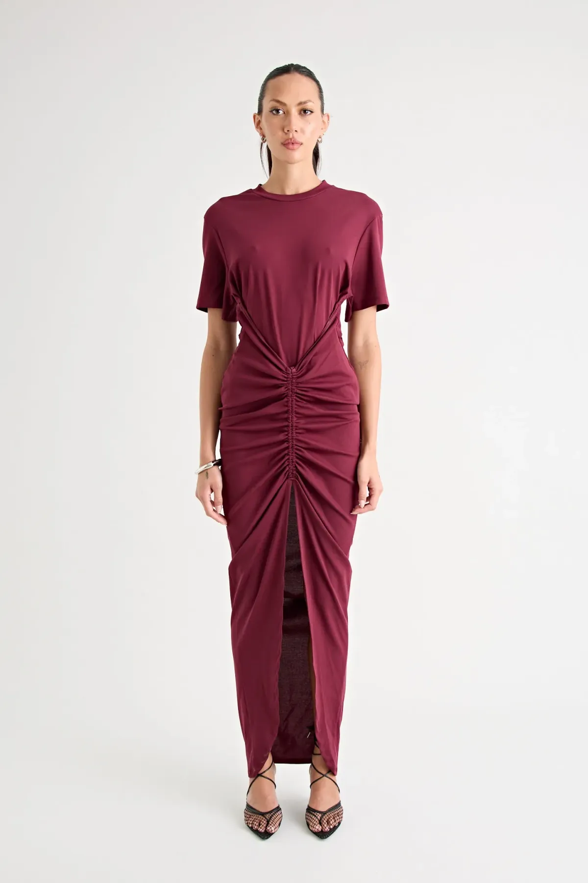 Pfeiffer Niko Maxi Dress Burgundy Size 12 - Image 3