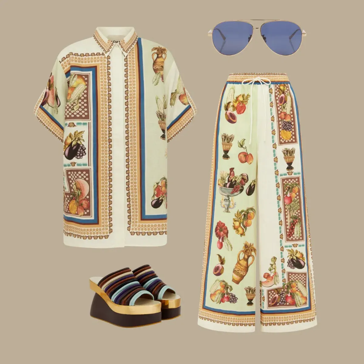 Alemais Mercado Shirt and Pant Set Size 16 - Image 4