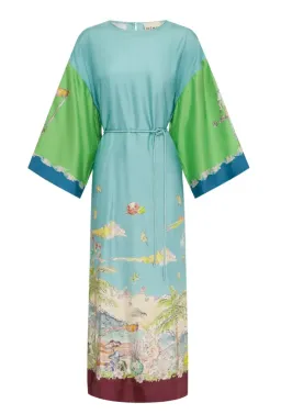 Alemais Daria Silk Midi Dress  Multi Size 16AU for rent on The Volte - image 5