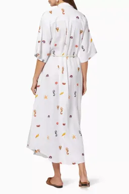 Alemais Under The Sea Shirtdress Ivory Size 8 for rent on The Volte - image 3