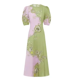 Alemais Sora Midi Dress Multi Floral Size AU 10 for rent on The Volte - image 5