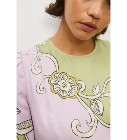 Alemais Sora Midi Dress Multi Floral Size AU 10 for rent on The Volte - image 4