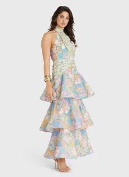 Aqua Blu Brindle Joan Dress Maxi Size AU 12 for rent on The Volte - image 3