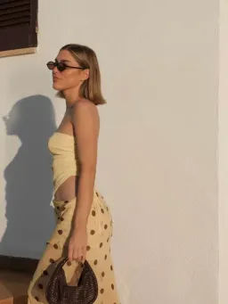 Benni Roscoe Maxi Dress in Yellow Size AU 8 for rent on The Volte - image 2