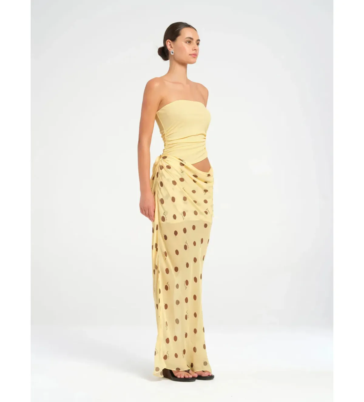 Benni Roscoe Maxi Dress in Yellow Size AU 8 - Image 4