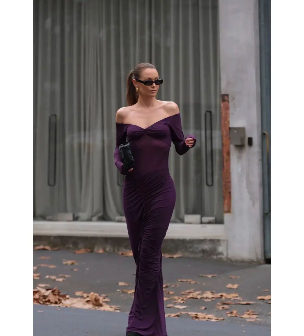 Benni Wilma Maxi Dress in Deep Purple Size 8 - Image 2