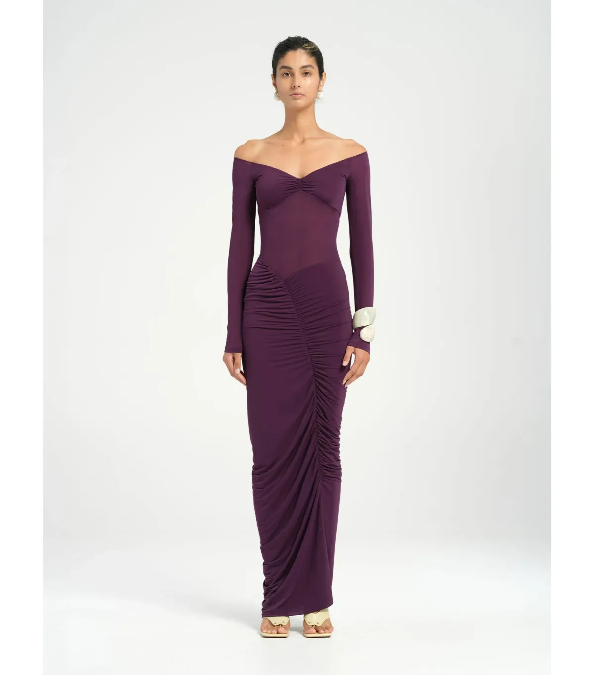 Benni Wilma Maxi Dress in Deep Purple Size AU 10 - Image 2