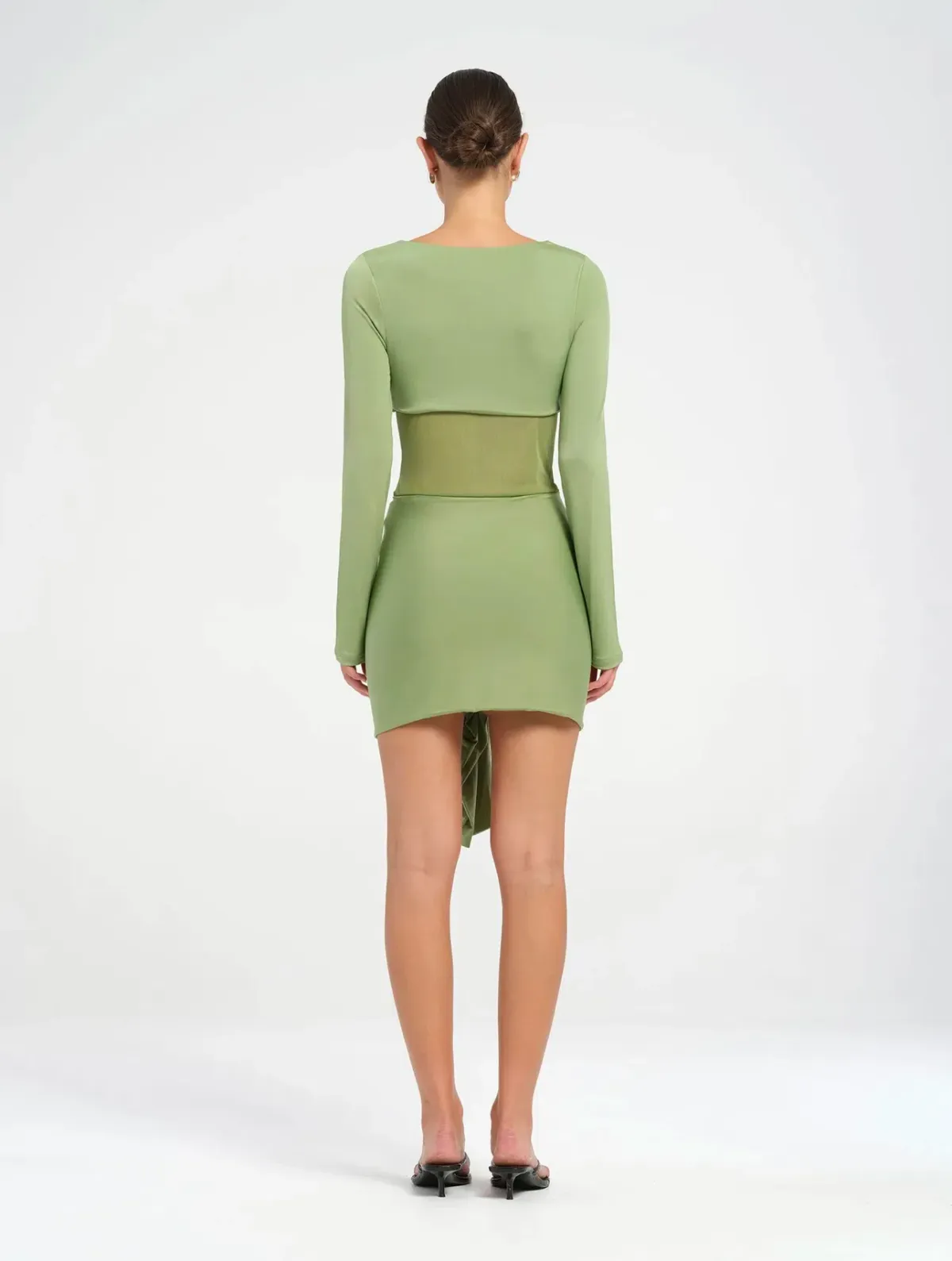 Benni Juni Mini Dress in Grass Size AU 8 - Image 3