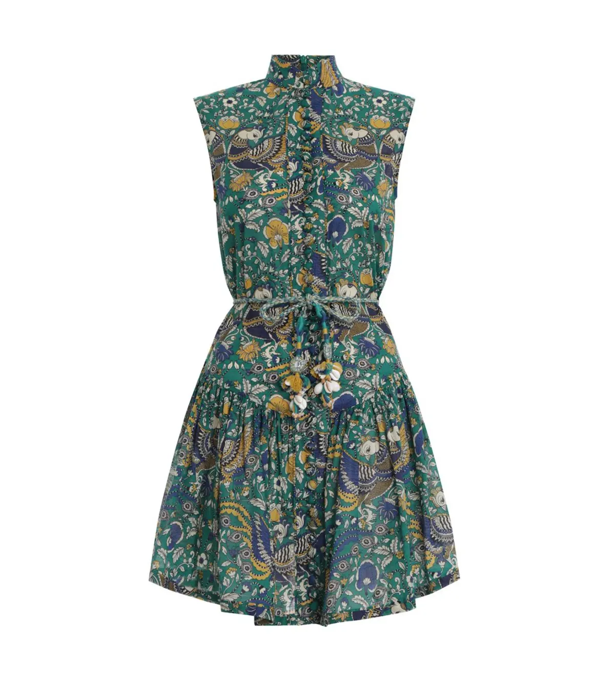 Zimmermann Edie Drop Waist Mini Dress Multi Size 0 / Size AU 8 - Image 3