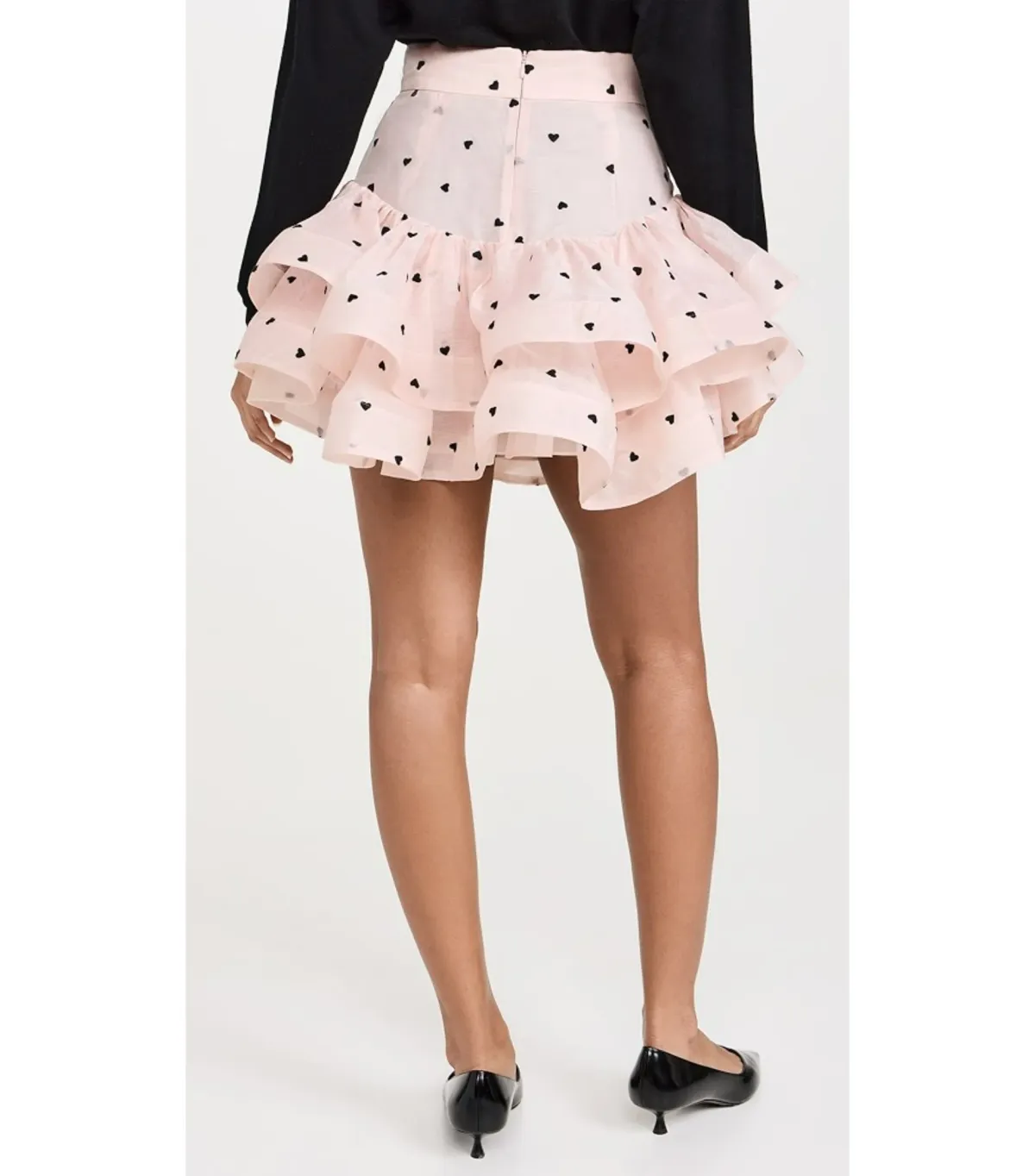 Zimmermann Crush Flip Mini Skirt Pink Hearts Size 1 / AU 10 - Image 3