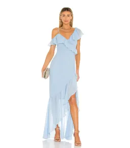 Lovers + Friends Karen Maxi Dress Blue Size AU 8 for rent on The Volte - image 1