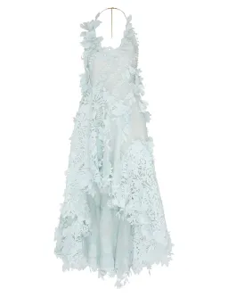 Zimmermann Natura Lasercut Halter Maxi Dress in Mint Size 0 / AU 8 for rent on The Volte - image 7