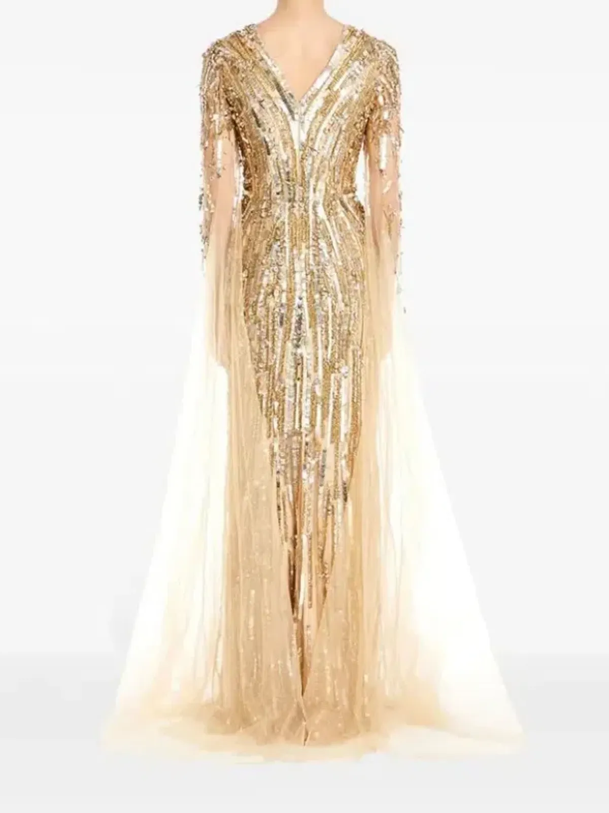 Jenny Packham Planalto Sequin Embellished Maxi Gown Size AU 16 - Image 2