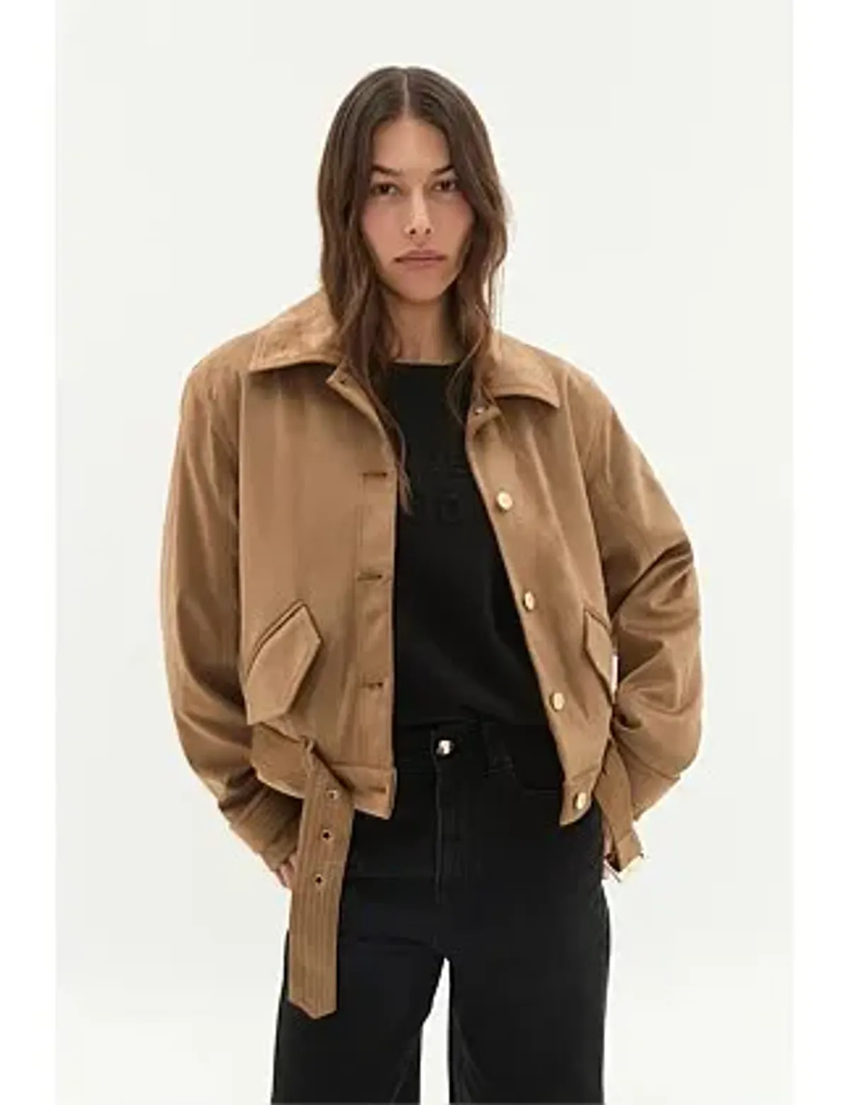 Calyx Vegan Suede Jacket - Image 5