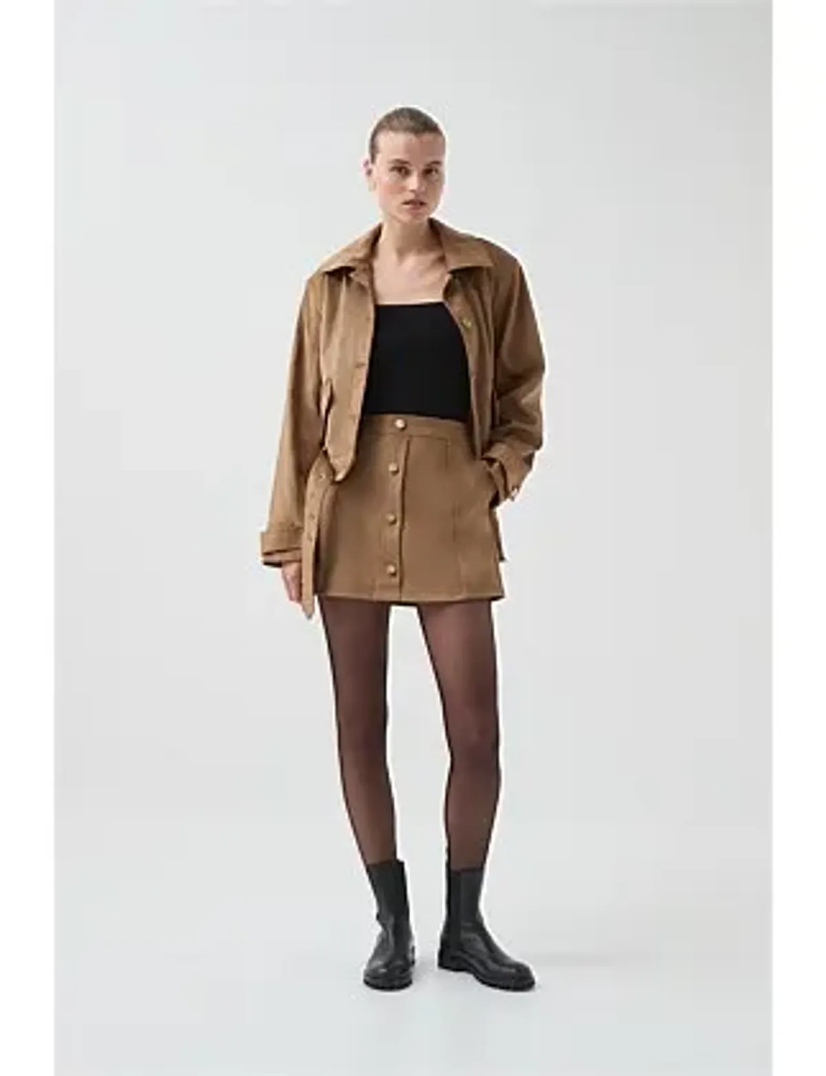 Calyx Vegan Suede Jacket - Image 8
