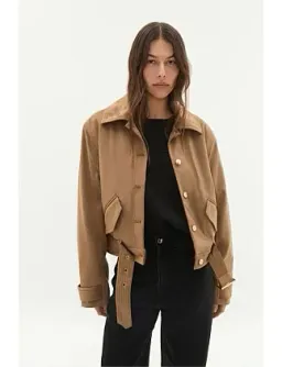 Calyx Vegan Suede Jacket for rent on The Volte - image 2