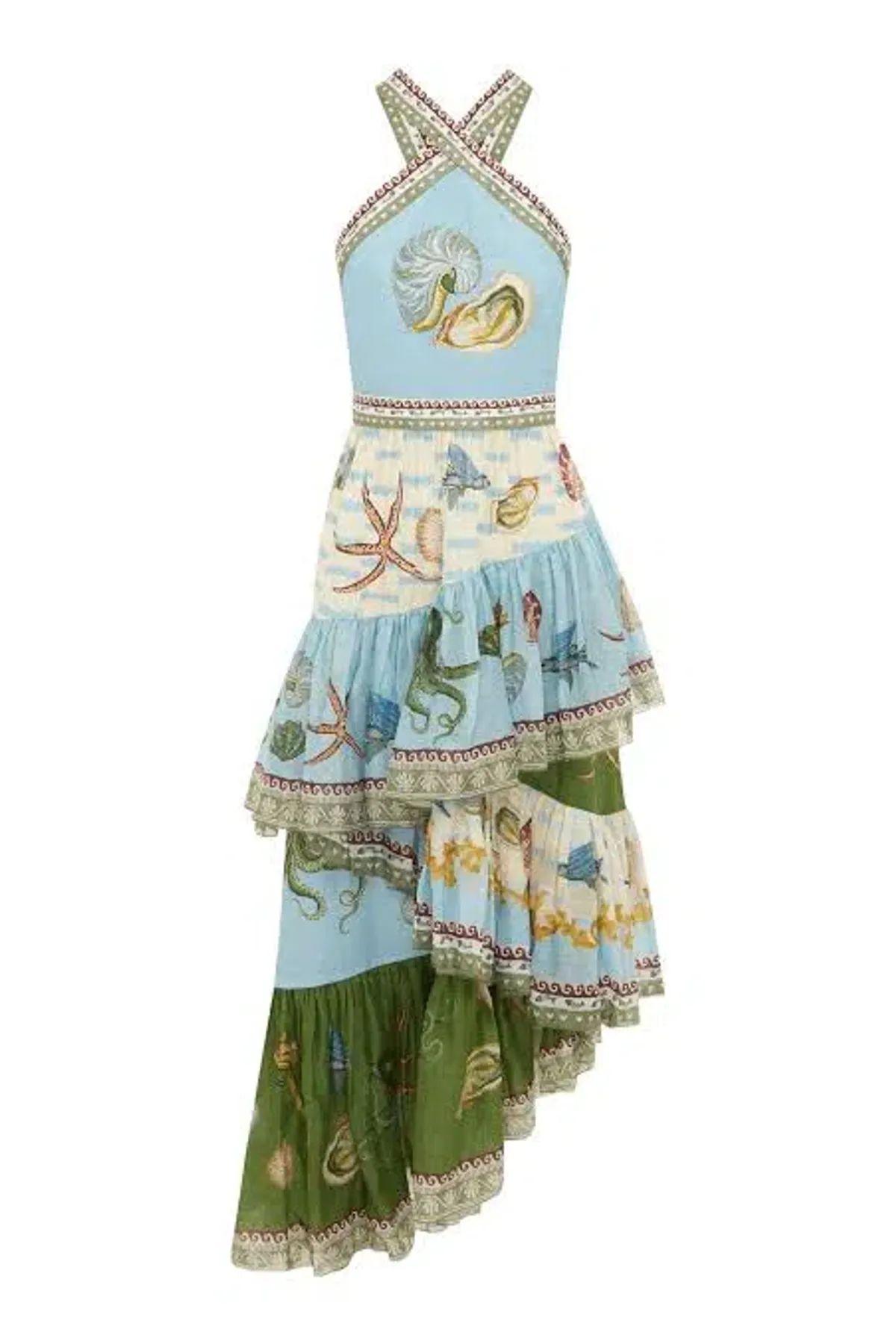 Alemais Bath House Midi Dress Multi Size 12  - Image 5