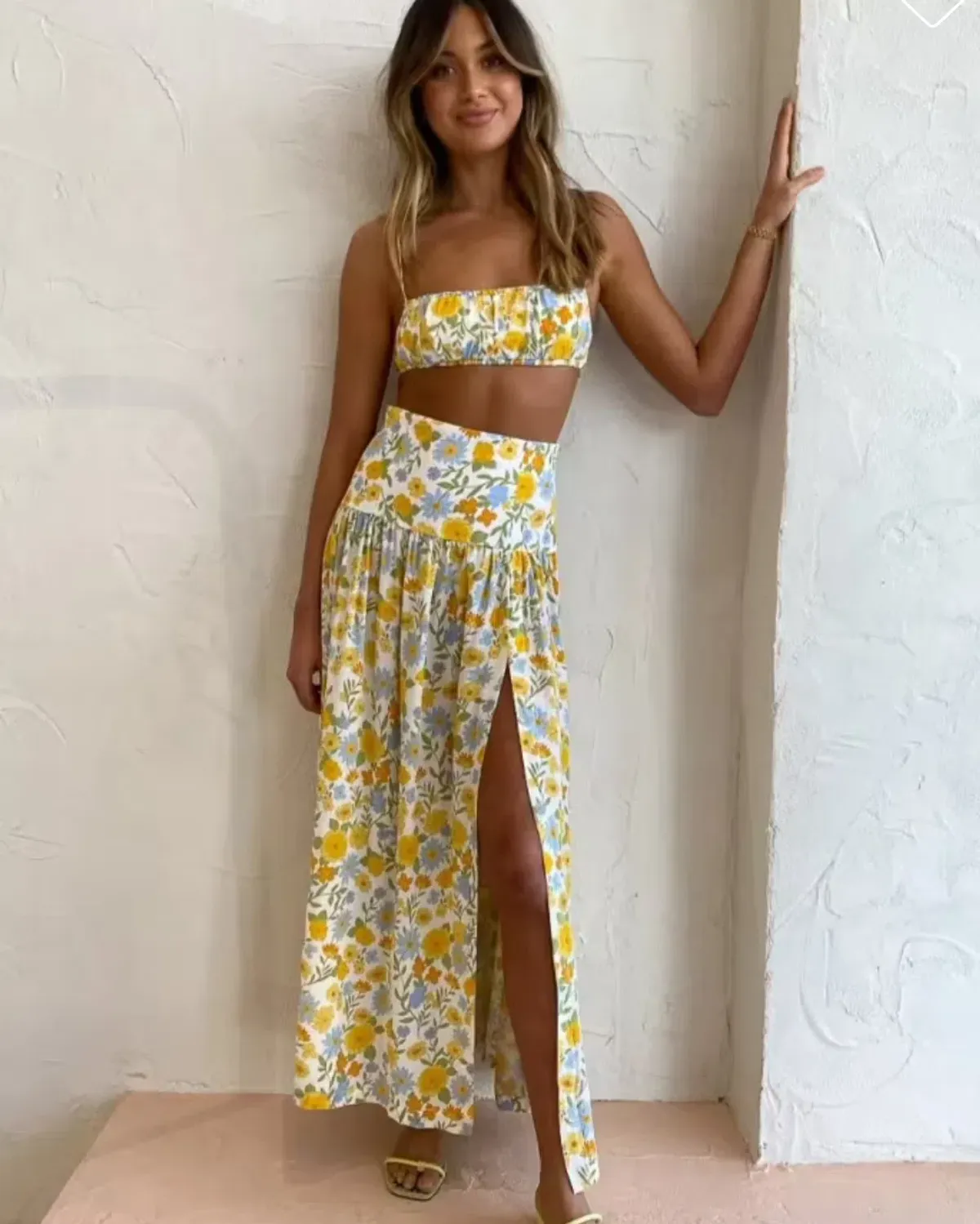 Bec & Bridge Cali Sun Top & Skirt Set Maxi Size AU 6 - Image 1