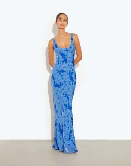 Rat & Boa Inez Maxi Dress Blue Size XXS / AU 4  for rent on The Volte - image 1