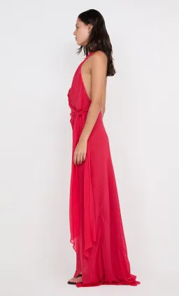 Bec & Bridge Soneva Wrap Dress Maxi Strawberry Size AU 12 for rent on The Volte - image 3