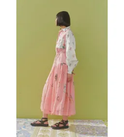 Alemais Cleo Patchwork Midi Shirtdress Multi Print Size AU 12  for rent on The Volte - image 2