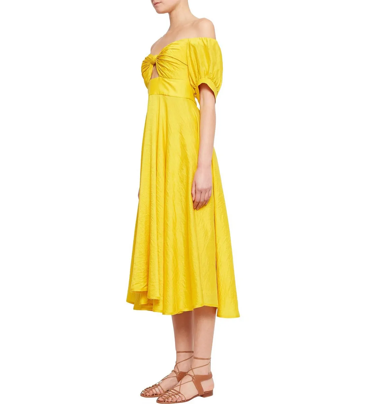 Kit X Unearthed Knot Midi Dress Jackfruit Size 12 - Image 2
