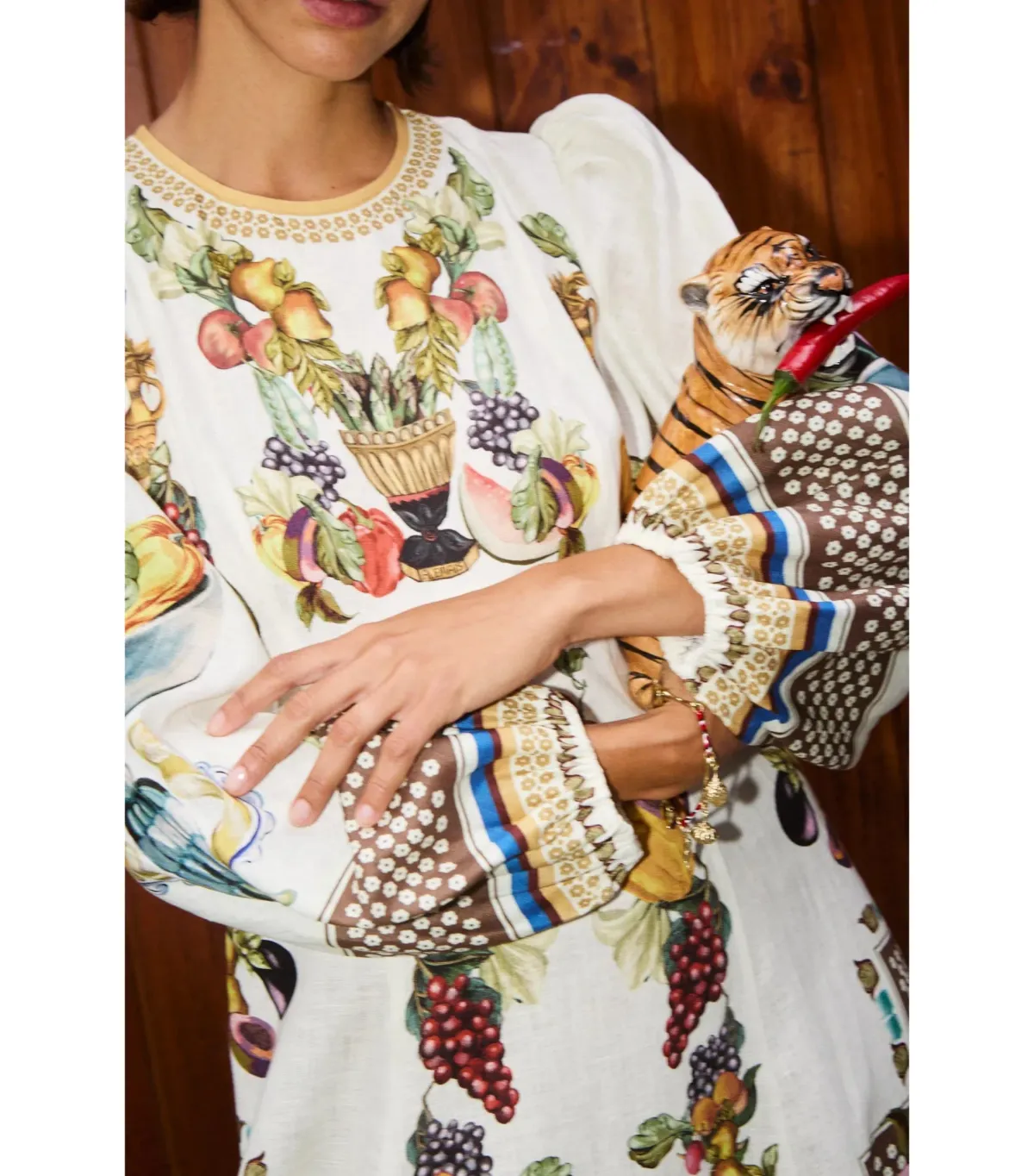 Alemais Mercado Midi Dress Print Size AU 10 - Image 3
