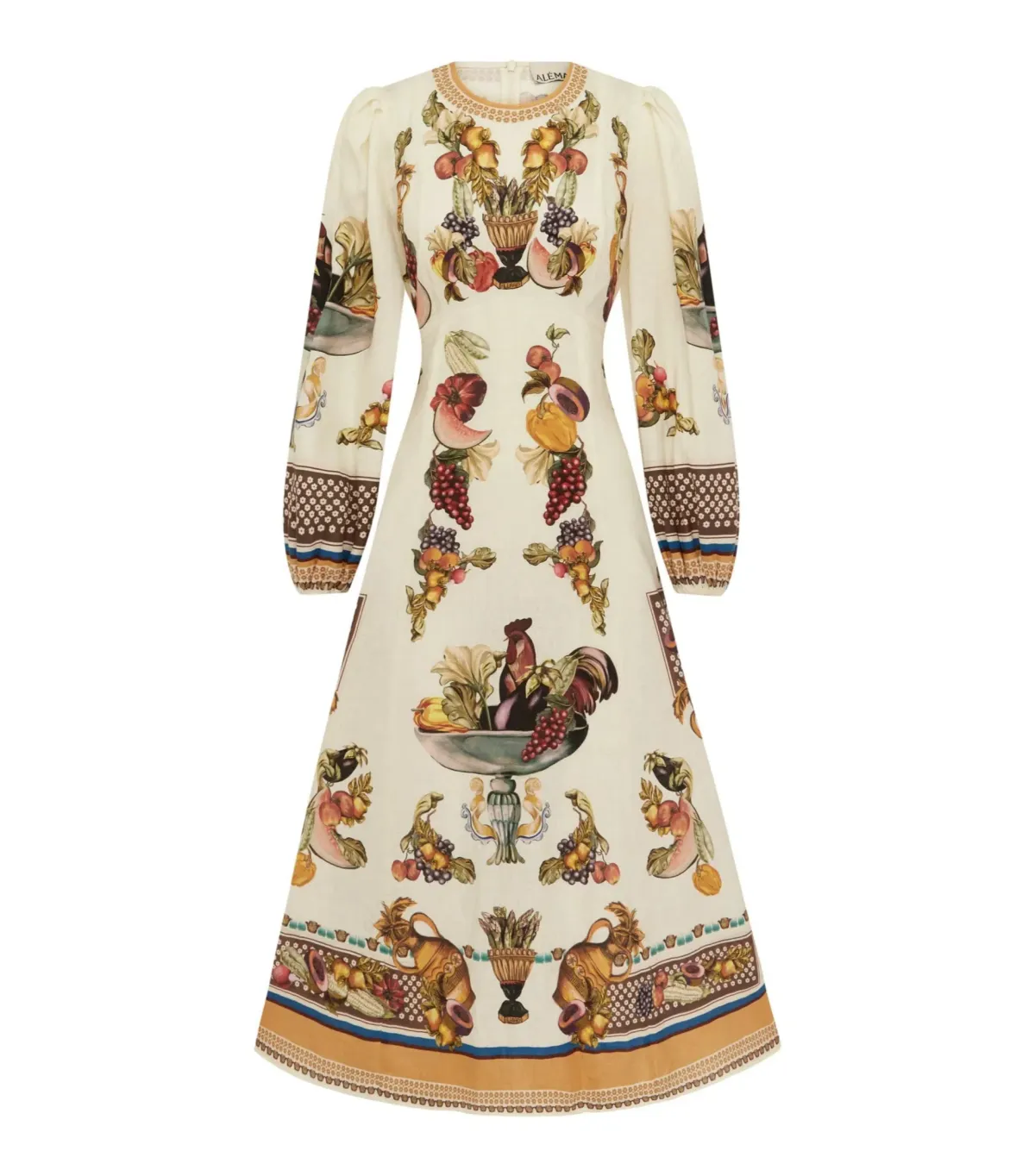 Alemais Mercado Midi Dress Print Size AU 10 - Image 4