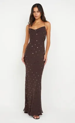 Bec & Bridge Arielle Slip Maxi Dress Dark Chocolate Size 10 for rent on The Volte - image 2