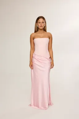 HNTR The Label Huxley Maxi Gown Baby Pink Size 8 for rent on The Volte - image 1