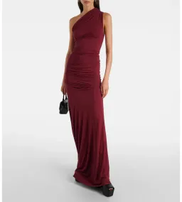 Entire Studios Pillar Ruched Gown in Red Size 6 for rent on The Volte - image 1