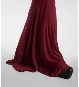 Entire Studios Pillar Ruched Gown in Red Size 6 for rent on The Volte - image 5